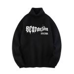 Bear Union Трикотаж унисекс, Белый с черным принтом - фото 2