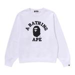 Толстовка BAPE College Crewneck Sweatshirt, Black - фото