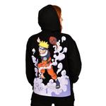 Толстовка оверсайз Наруто чёрного цвета - фото 3