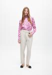 Блуза LOLA CASADEMUNT Button-down blouse, Pink - фото 2