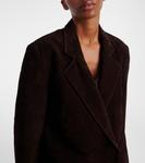 Замшевое пальто Sabine Staud, Espresso - фото 4