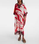 Хлопковый кафтан с принтом Dries Van Noten, Dessin D - фото 2