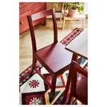 Деревянный стул, красный PINNTORP IKEA - фото 4