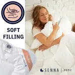 Летнее одеяло 200x220 CLASSIC Senna Home White Inter Widex - фото 3