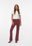 Брюки Vero Moda HIGH WAIST VMSIGA FLARED, Rose Brown/Mottled Lilac - фото 2