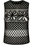 Топ ажурной вязки PINKO, черный - фото