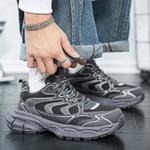 Кроссовки мужские толстые низкие Deerway, черный - фото 4