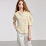 Рубашка женская Lapel Moderate ELLE, белый - фото 4