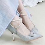 Ainer-cat Ainer cat Slim Heel High Heels 8cm Women's Silver - фото 12