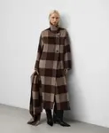 Женское двустороннее клетчатое пальто Adolfo Dominguez, бежевый - фото