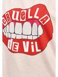 Футболка Cruella Devil Lips розового цвета Re:Covered - фото 6