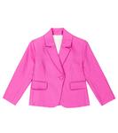 Пиджак из льна и хлопка Chloé Kids, розовый - фото