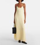 Платье макси из крепа Ari Leset, Lemon - фото 2
