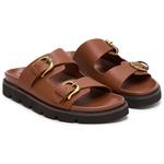 Шлепанцы женские коричневые Sam Edelman - фото 4