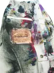 Шорты с брызгами краски Acne Studios, белый - фото 5