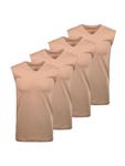 Майка Ragman 4er Pack, бежевый - фото