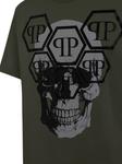 Футболка Philipp Plein SS Stones Skull, зеленый - фото 2