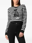 Свитер в полоску Philipp Plein, белый - фото 2