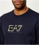 Толстовка regular fit Ea7, темно-синий - фото 4