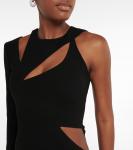 Платье с вырезом на одно плечо Mônot, черный - фото 4