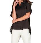 Блузка Front Row черного цвета Stella Carakasi - фото