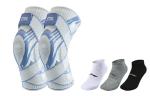 Лининг Наколенники Баскетбольные Унисекс, Сине-Серый+3 Пары Носков Белые - фото 9