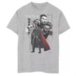 Футболка с плакатом и графическим изображением Marvel Thor Reflections для мальчиков 8–20 лет Marvel - фото