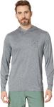 Футболка RVCA RVCA Long Sleeve Hooded Surf Tee, Heather Grey - фото