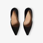 Лодочки замшевые Lk Bennett с принтом, черный - фото 2