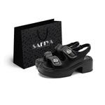 Сандалии с одним ремешком женские SAFIYA, Black - фото