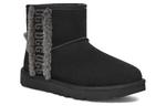 Кроссовки классические мини из овчины с логотипом Ugg, черный - фото 3