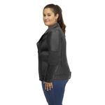 Кожаная куртка кроссовер Plus size Whet Blu, Black - фото 3