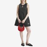 Нейлоновое мини-платье «Дюшес» Ganni, черный - фото 4