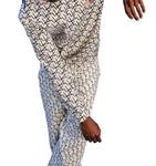 Толстовка Parachute с капюшоном в белом/черном цвете knotWTR - фото 4