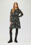 Платье QS ALL OVER PRINT, Schwarz/Black - фото 2