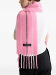 Полосатый шарф с бахромой PATOU, розовый - фото 2
