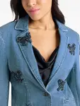 Блейзер Le Petit Khloe с бантом Cinq A Sept, синий - фото 5