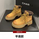 Мартин Бут 5см Женские Жёлтые GIGIRYO, Жёлтый Скрытый Каблук - фото 4