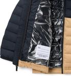 Куртка Columbia boys Powder Lite II с капюшоном, Canoe/Black - фото 3