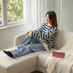 Диван 3-местный с шезлонгом IKEA LINANÄS, Vissle бежевый - фото 3