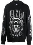 Philipp Plein худи с графичным принтом, черный - фото