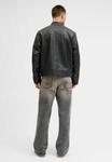 Куртка Jack & Jones Leather jacket, Black - фото 3