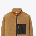 Флисовая куртка на молнии TORY BURCH, верблюжий цвет - фото 6