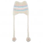 LINING Детская шапка из полиэстера бежевая, Ecru - фото 2