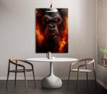 Картина на холсте Hustling Sharks Fire Ape, оранжевый - фото 2