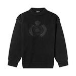 Свитер Balenciaga Wreath Logo Crew Knit, Black - фото