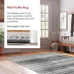 Ковер nuLOOM, 153 x 227 см, Nova Bohemian Striped, Dark Grey - фото 5