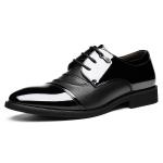 Мужские туфли CHINT черные низкие без шнуровки 77003 - фото 2