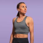 Спортивный топ Higher State Marl Low Impact Crop, серый - фото