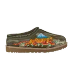 Шлепанцы UGG Palace x Tasman Slipper Burnt Olive Camo, зеленый - фото